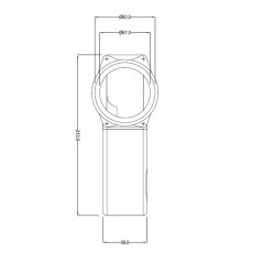 GUSSEISERNER BELEUCHTUNGSSTÜCK 290x210mm H-78 USC.80 | Newgardenstore.eu