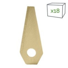 18-teiliges Set mit 18 Bosch-Adapterklingen aus titanbeschichtetem Edelstahl AG6502118, kompatibel mit Bosch | Newgardenstore.eu