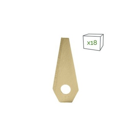 18-Piece Set of 18 Bosch Adaptor Blades in Titanium-Coated Stainless Steel AG6502118 Compatible with Bosch | Newgardenstore.eu