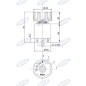 Interrupteur 12V 4 positions pour tracteur agricole