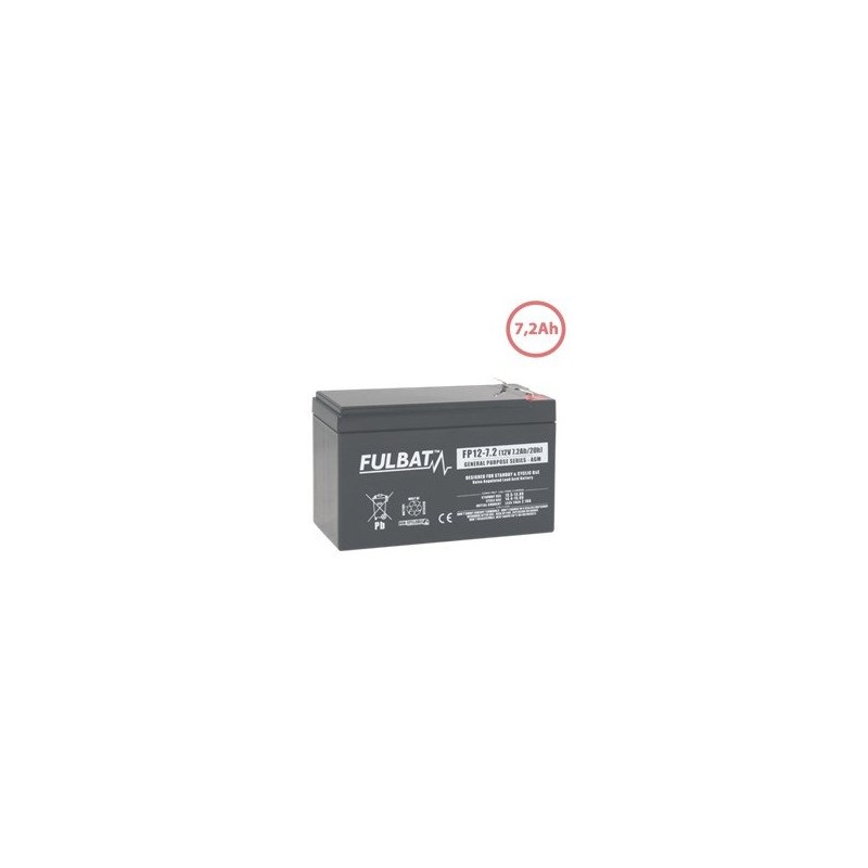12V-7.2AH DRY BATTERY AG0200072 Compatible