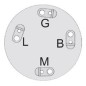 CERRADURA DE LLAVE 4 POLOS 4 POSICIONES AG0214003 Compatible