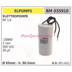 Condensateur ELPUMPS scie électrique BP 1/4 035910 | Newgardenstore.eu