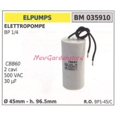 Condensatore ELPUMPS elettrosega BP 1/4 035910 | Newgardenstore.eu