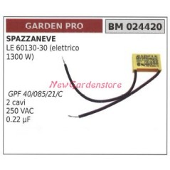 Capacitor GARDEN PRO snow thrower LE 60130-30 electric 1300W 024420