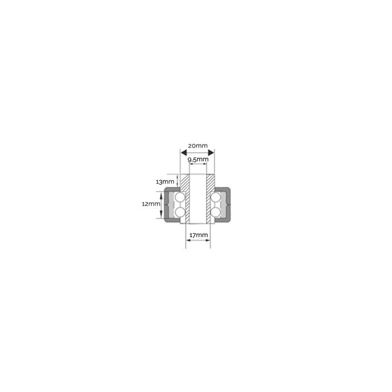ORIFICIO DE INSERCIÓN DE POLEA 17MM AG2040006 Compatible