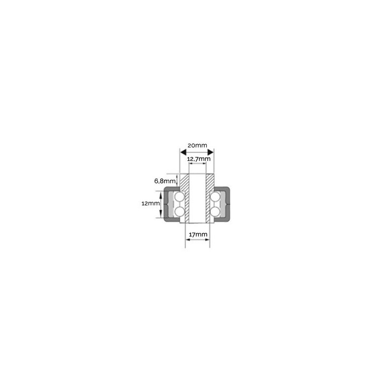 PULLEY INSERT HOLE 17MM AG2040008 Compatible