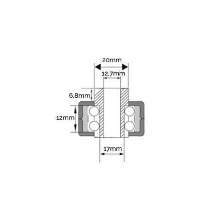 PULLEY INSERT HOLE 17MM AG2040008 Compatible | Newgardenstore.eu