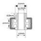 ORIFICIO DE INSERCIÓN DE POLEA 17MM AG2040008 Compatible