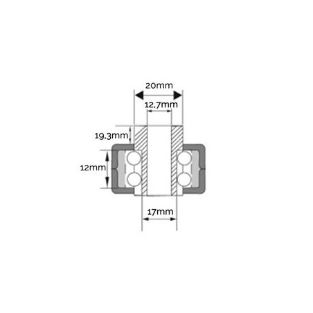PULLEY INSERT HOLE 17MM AG2040009 Compatible | Newgardenstore.eu