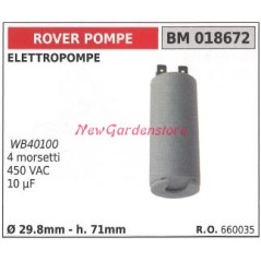Condensateur de pompe électrique ROVER POMPE 018672