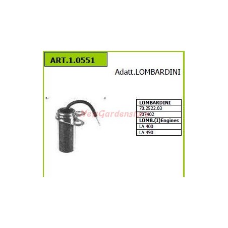 Condensadores de motor LOMBARDINI para motocultores 70.2522.03 1.0551 | Newgardenstore.eu