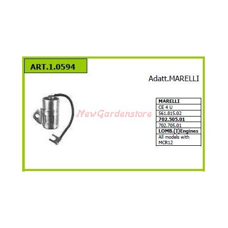 MARELLI motocondensador para motocultor CE 4 U 1.0594 motor azada | Newgardenstore.eu