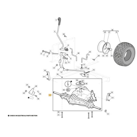 Transmisión ORIGINAL para cortadora de césped STIGA AT398A AT484A MPS84 XD150 | Newgardenstore.eu