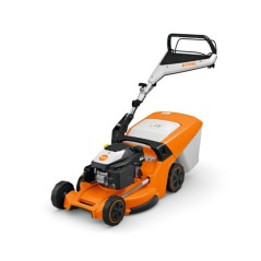 Tondeuse à gazon thermique STIHL RM 453 T, 166 cm³, largeur de coupe 51 cm, bac de ramassage 55 L