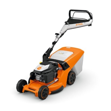 STIHL RM 448 V petrol lawnmower, 166 cc, 46 cm cutting width, 52 L grass catcher
