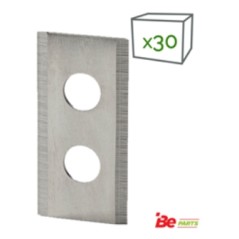 Cuchillas de acero inoxidable de 30 piezas para robots cortacésped compatibles con WORX 50032396