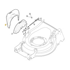 Original Stiga Rasenmäher-Förderband AL653SBQ AL648SBQ AL648VQ 322108315/0 | Newgardenstore.eu