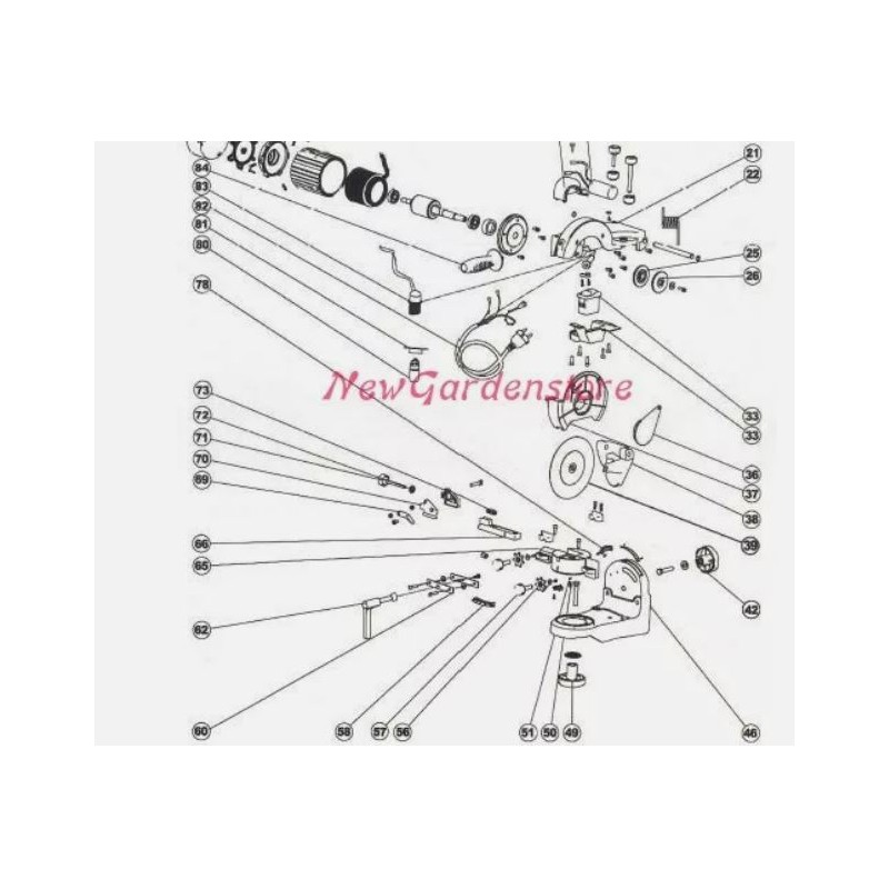 Braccio molla affilacatena professional black NEW GARDEN STORE 040023