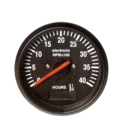 Rev counter with hour counter 12/24 VOLT diameter 100 mm NEWGARDENSTORE | Newgardenstore.eu