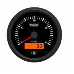 Rev counter with hour counter 12/24 VOLT diameter 80 mm NEWGARDENSTORE