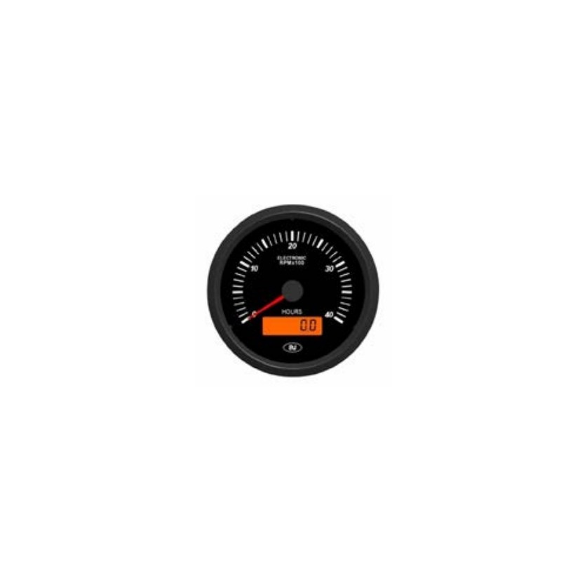 Electronic rev counter with LCD hour counter 12/24VOLT diameter 80.5mm NEWGARDENSTORE