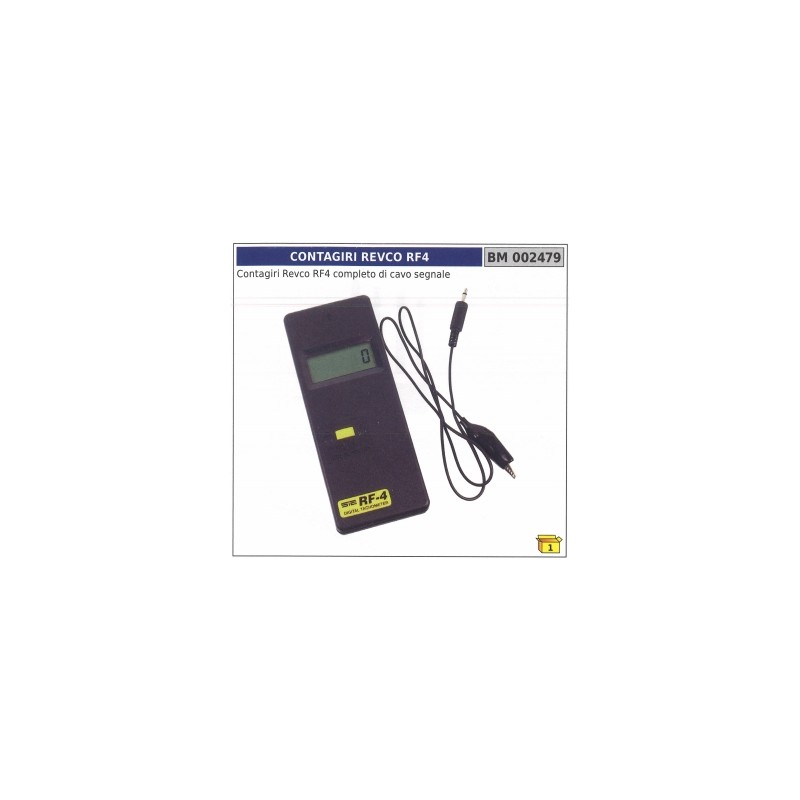 Revco RF4 Drehzahlmesser mit Signalkabel Code 002479:Ausrüstung aus