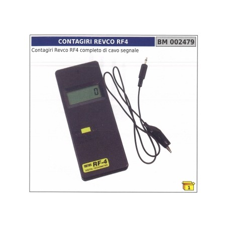 Revco RF4 rev counter with signal cable code 002479 | Newgardenstore.eu