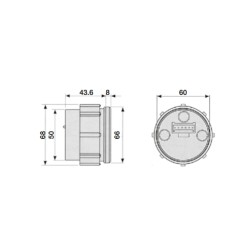 Electronic hour meter 12-24 VOLT standard type NEWGARDENSTORE | Newgardenstore.eu