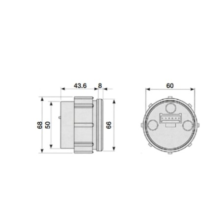 Electronic hour meter 12-24 VOLT standard type NEWGARDENSTORE