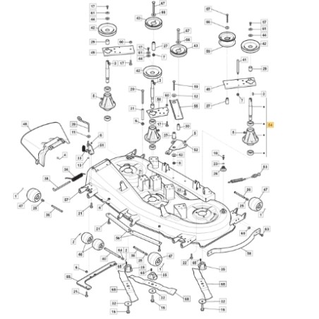 Original Stiga 22/118H 2446H-SD lawn tractor shaft flange 382207213/0 | Newgardenstore.eu