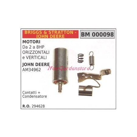 B&S contact + capacitor 000098 294628 | Newgardenstore.eu