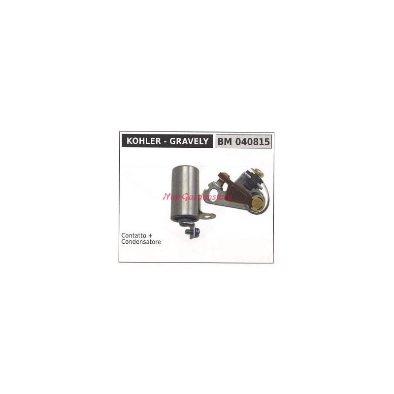 Contacto motor cortacésped KOHLER + condensador 040815