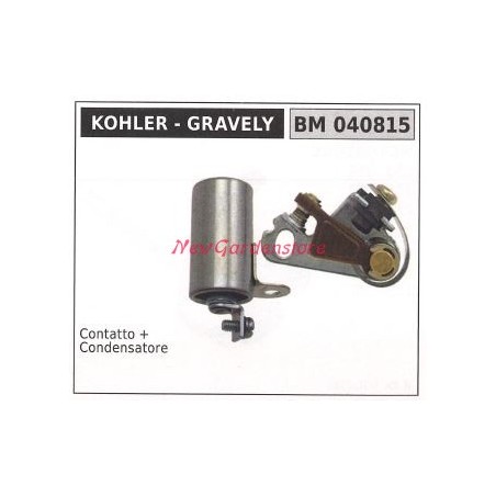 KOHLER lawn mower motor contact + capacitor 040815 | Newgardenstore.eu