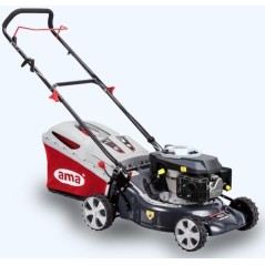 Cortacésped de gasolina AMA NRS 465, 146 cc, ancho de corte de 46 cm, recolector de césped de 60 L | Newgardenstore.eu