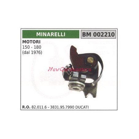 Contact MINARELLI motobineuse 150 180 depuis 1976 002210 | Newgardenstore.eu