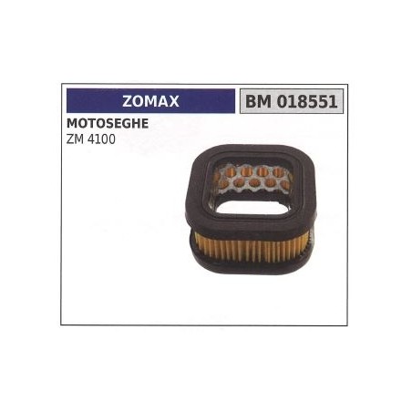 Filtre à air ZOMAX pour tronçonneuse ZM 4100 018551 | Newgardenstore.eu