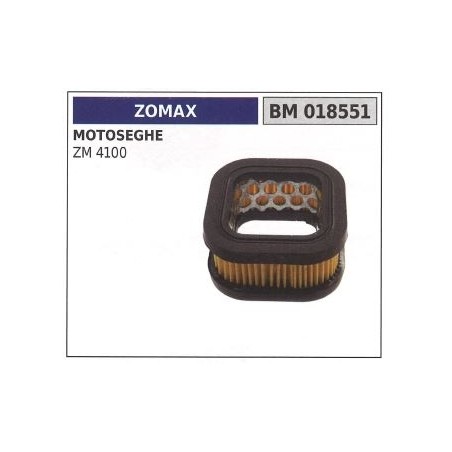 Filtro aria ZOMAX per motosega ZM 4100 ZM4100 018551 | Newgardenstore.eu