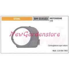 STIHL motosierra arranque motor volante tapa transportador 038 019106 | Newgardenstore.eu