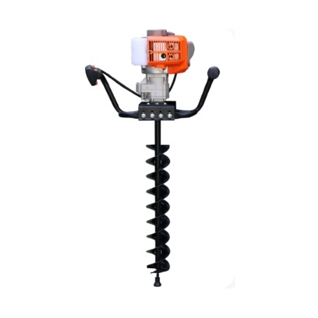 Barrena de tierra a gasolina AMA con motor de 53 cc y broca de 100 mm de diámetro incluida | Newgardenstore.eu