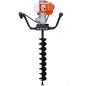 AMA petrol powered earth auger with 53cc engine and 100mm diameter drill bit included