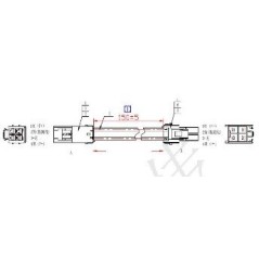 Cablaggio ruota posteriore collegamento scheda madre ORIGINALE Sunseeker 16600873-01 PER X3/X5/X7