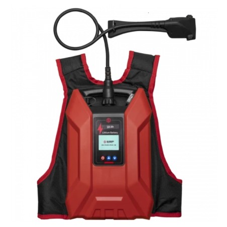 Kit de batería de mochila ligera y duradera BLUE BIRD de 50,4 V y 18 Ah con pantalla | Newgardenstore.eu
