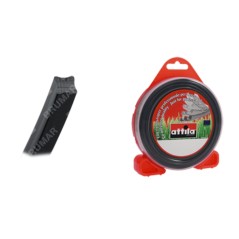 Fil de débroussailleuse carré ATTILA, diamètre 2,4 mm, longueur 15 mètres | Newgardenstore.eu