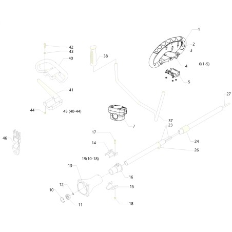 ACCESORIO DE CINTURÓN COMP. D24 NUEVO 750950 ORIGINAL BLUE BIRD | Newgardenstore.eu