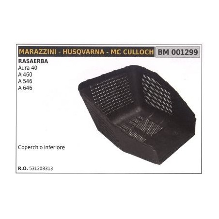 Coperchio cesto HUSQVARNA rasaerba tosaerba tagliaerba aura 40 001299 | Newgardenstore.eu