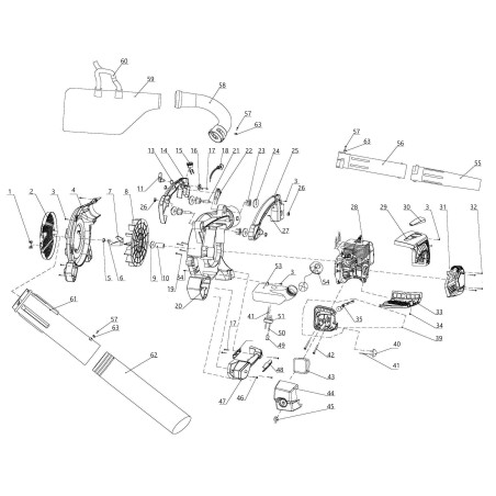 TUERCA DEL VOLANTE DEL SOPLADOR BLV281 03030020002 ORIGINAL BLUE BIRD | Newgardenstore.eu
