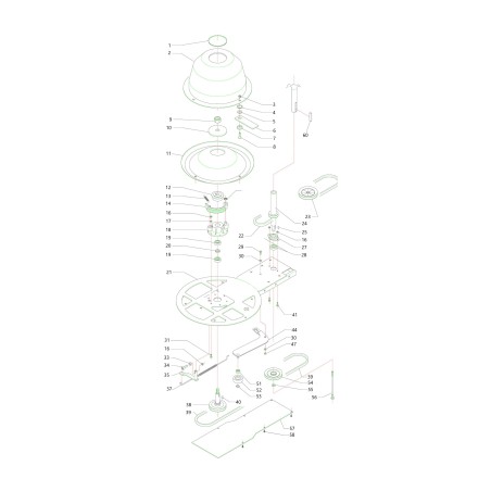 Sechskantmutter 6x6 ZB N09003 ORIGINAL BLUE BIRD | Newgardenstore.eu