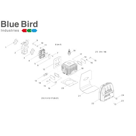 TOPE DE LÁMINAS DE ADMISIÓN N44/61E 511680 ORIGINAL BLUE BIRD | Newgardenstore.eu