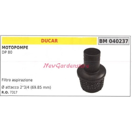 Ansaugfilter DUCAR-Motorpumpe DP 80 040237 | Newgardenstore.eu
